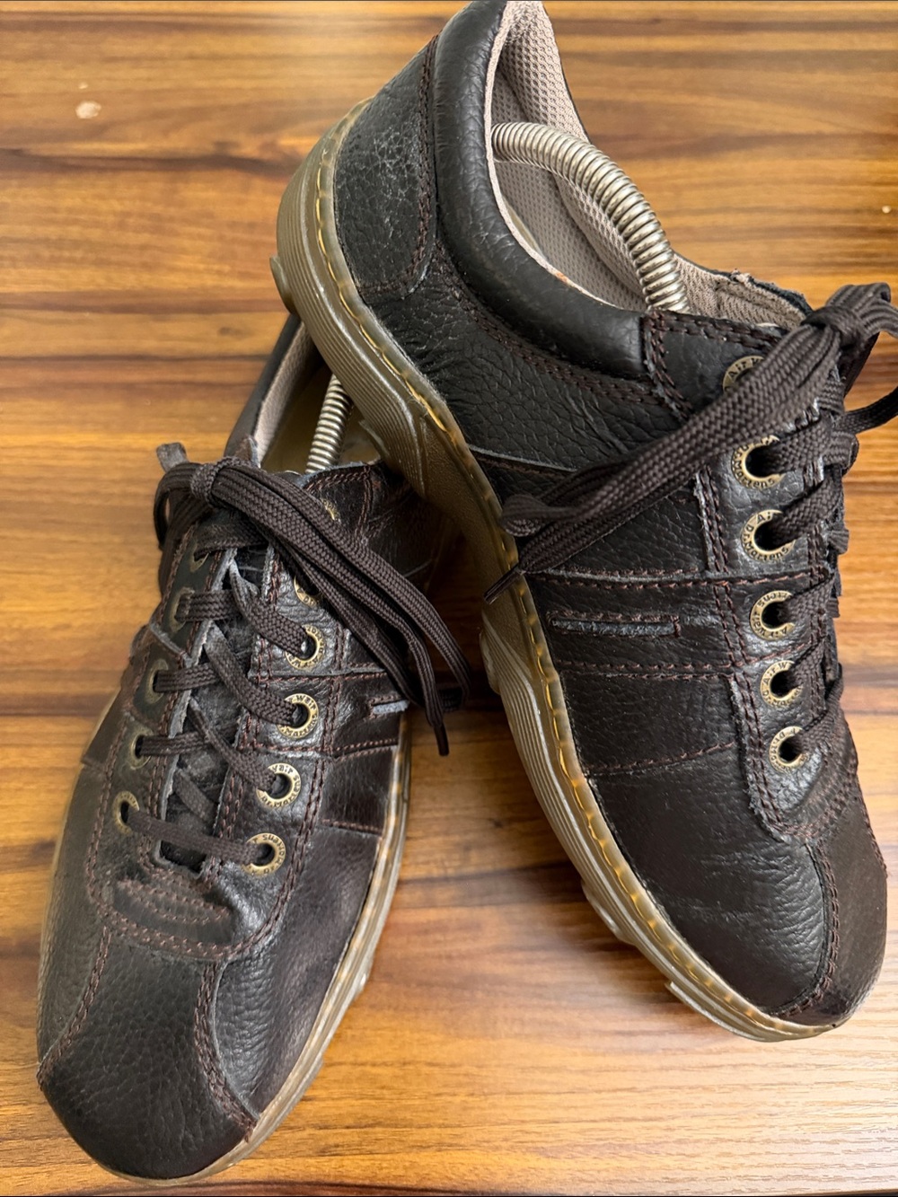 Dr. Martens Air Wair Sz Men 9 Dark Brown Leather Casual Sneakers